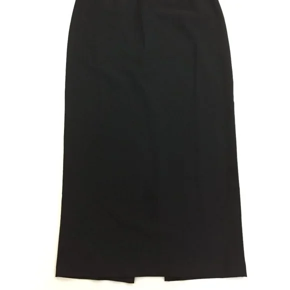 D&G DOLCE & GABBANA Basic Italy Black High Slit Front Skirt - Picture 11 of 16